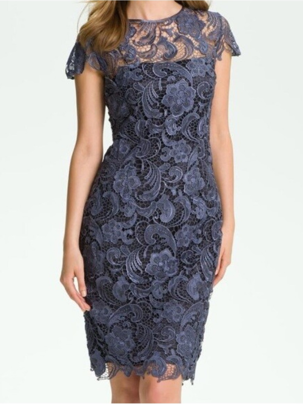 Patra Viennese Lace Formal Sheath Dress-Size 6